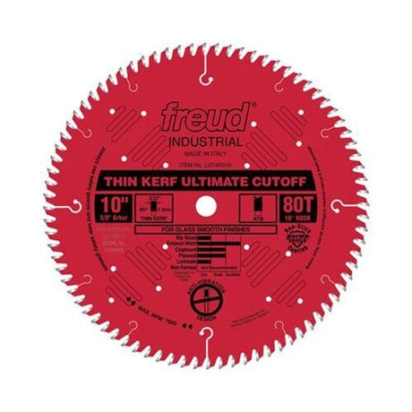Freud LU74R010 10 x 80 x 5/8 ATB Thin Kerf Cut-Off Wheel
