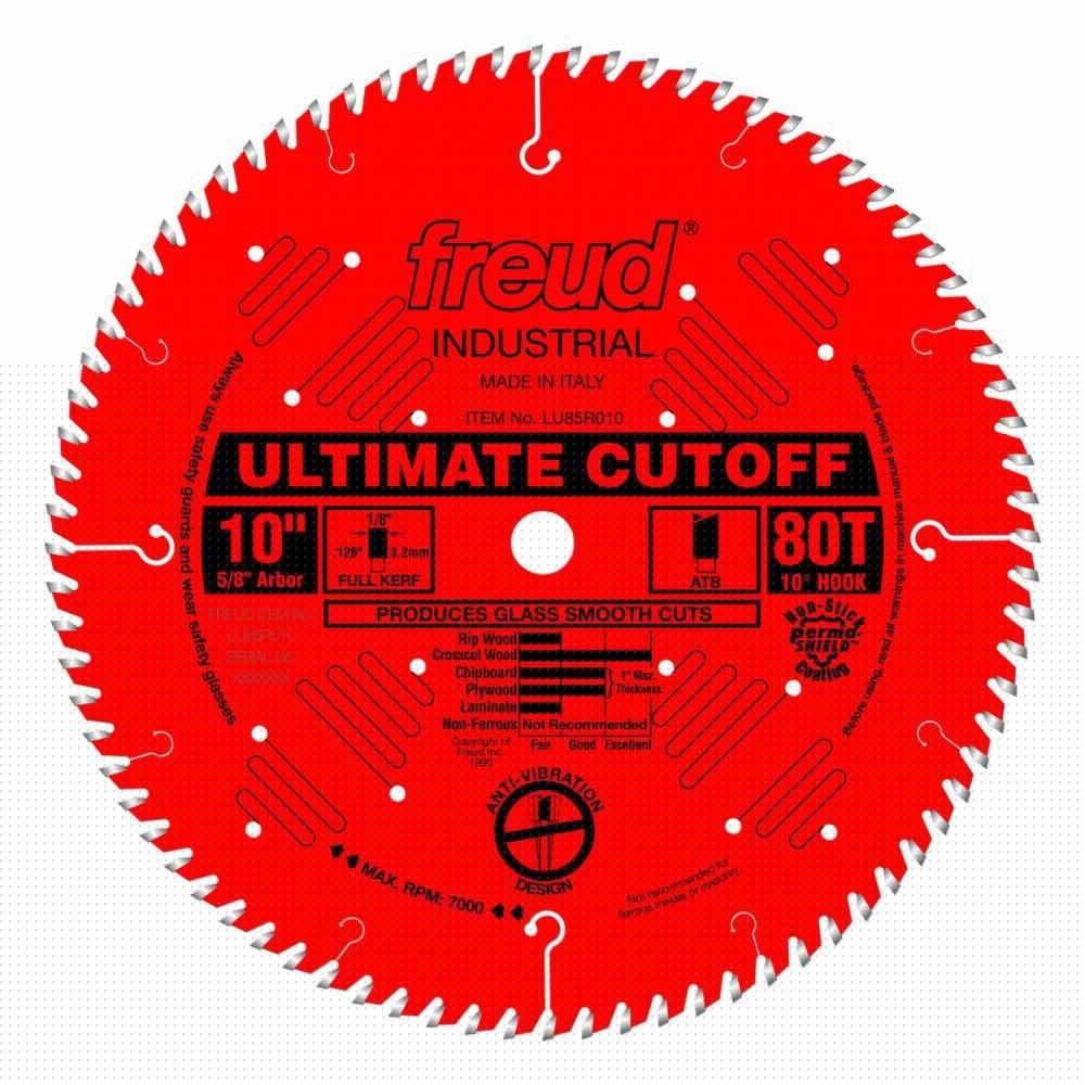 Freud LU85R010 10" Carbide Tipped Saw Blade for Crosscutting