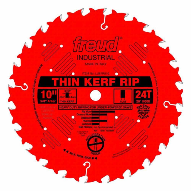 Freud LU87R010 10" Thin Kerf Rip Blade