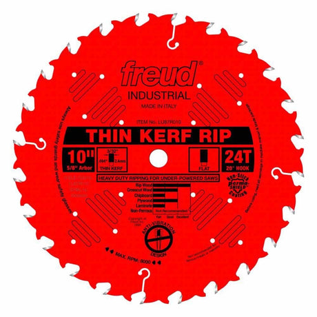 Freud LU87R010 10" Thin Kerf Rip Blade