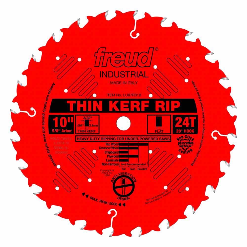 Freud LU87R010 10" Thin Kerf Rip Blade