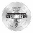 Freud LU91M012 12" Thin Kerf Sliding Compound Miter Saw Blade