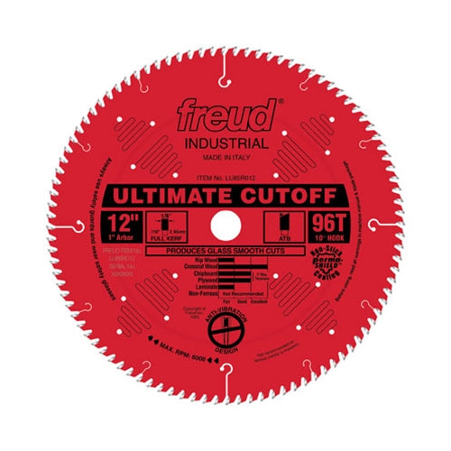 Freud LU85R012 12 x 96 x 1 ATB Red Perma-Shield Saw Blade