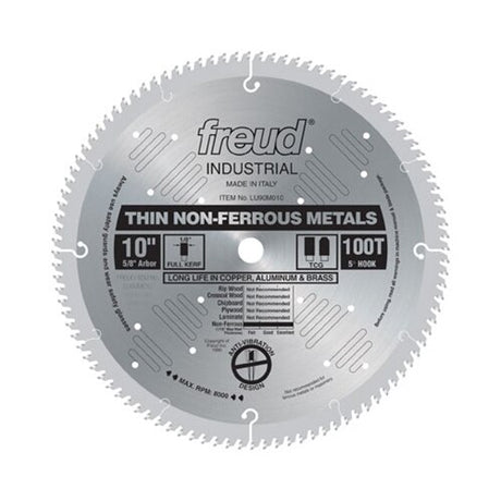 Freud LU90M010 10 x 100T x 5/8 Industrial Thin Stock Nonferrous Metals Blade