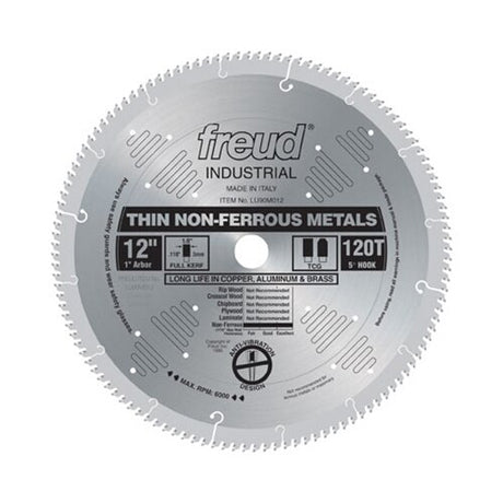 Freud LU90M012 12 x 120T x 1 Industrial Thin Stock Nonferrous Metals Blade