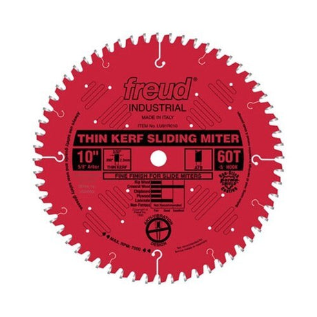 Freud LU91R010 10 x 60 x 5/8 ATB Red Perma-Shield Saw Blade