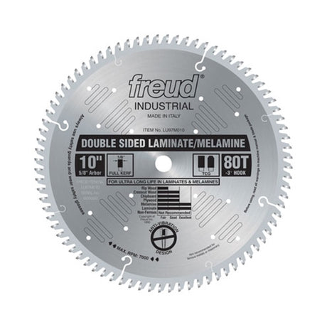 Freud LU97M010 10 x 80 x 5/8 TCG Double Sided Laminate Saw Blade