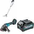 Makita GAG01Z 4-1/2" / 5" W/ GLC02Z 4-Speed Compact Stick and BL4040 40V max XGT 4.0Ah Battery