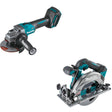 Makita GAG01Z 40V max XGT 4-1/2" / 5" Angle Grinder, Tool Only W/ GSH05Z 6-1/2" Circular Saw