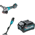 Makita GAG06Z Angle Grinder Kit W/ GLC01Z HEPA Vac and FREE BL4040 Battery