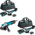 Makita GAG11M1 Angle Grinder, 2 Pack Kit W/ FREE GA4570 Angle Grinder