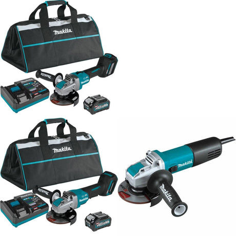 Makita GAG11M1 Angle Grinder Kit W/ GAG13M1 Grinder and FREE GA4570 Grinder