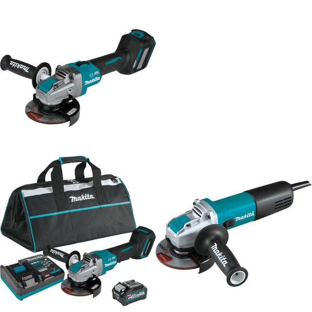 Makita GAG11Z Angle Grinder Kit W/ GAG13M1 Grinder and FREE GA4570
