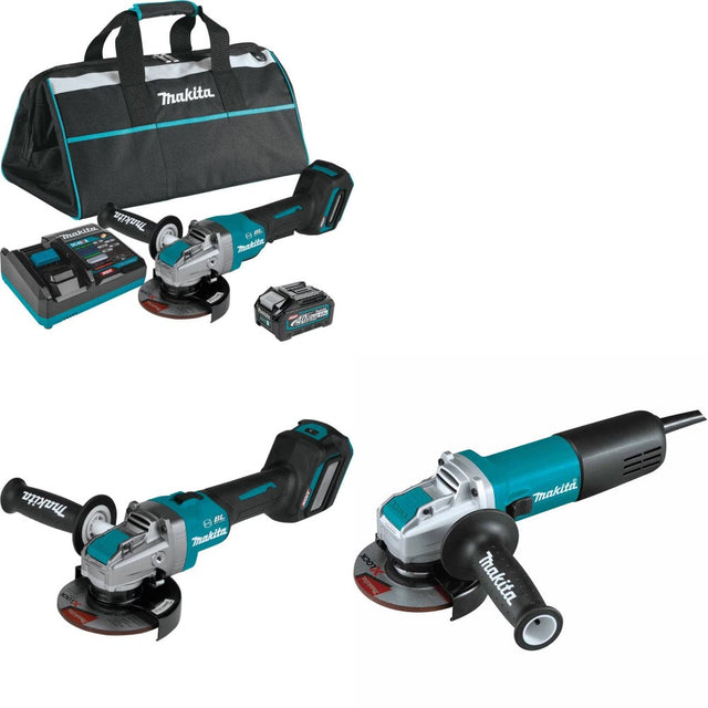 Makita GAG13M1 Angle Grinder Kit W/ GAG11Z Grinder and FREE GA4570