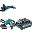Makita GBP01Z Portable Band Saw W/ GVP01Z Polisher and FREE BL4040 Battery
