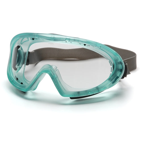 Pyramex GC504TN Capstone Chemical Green Direct/Indirect Goggle/Neoprene Strap/Clear AF Lens