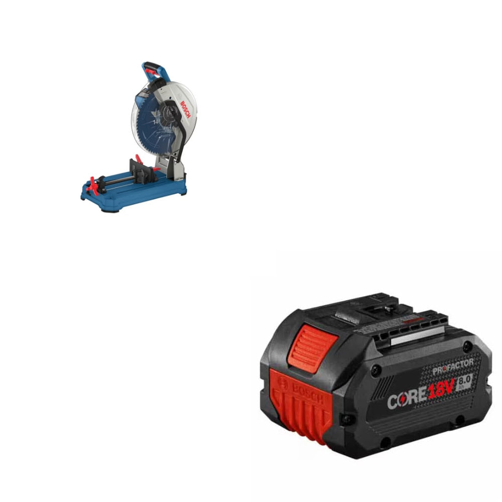 Bosch GCD18V-14N Dry Cut Saw Kit W/ FREE GBA18V80 8.0Ah Battery
