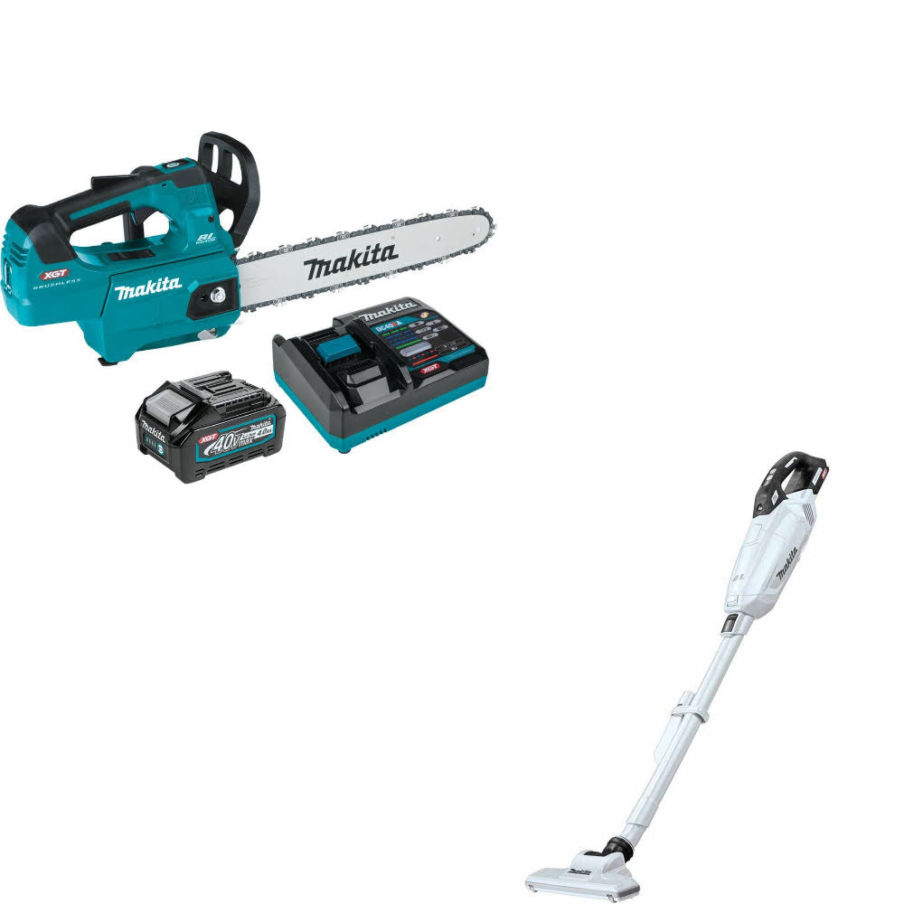 Makita GCU02M1 40V Max XGT 14" Chain Saw Kit W/ FREE GLC02Z 40V Max XGT Vacuum