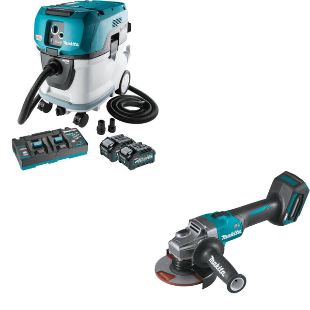 Makita GCV07PMU 80V Max XGT 10Gal Vacuum Kit W/ FREE GAG01Z 40V Max XGT Grinder