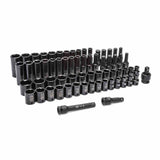 GEARWRENCH 89095 65 Piece 1/2" Drive Standard & Deep SAE/MM Impact Socket Set