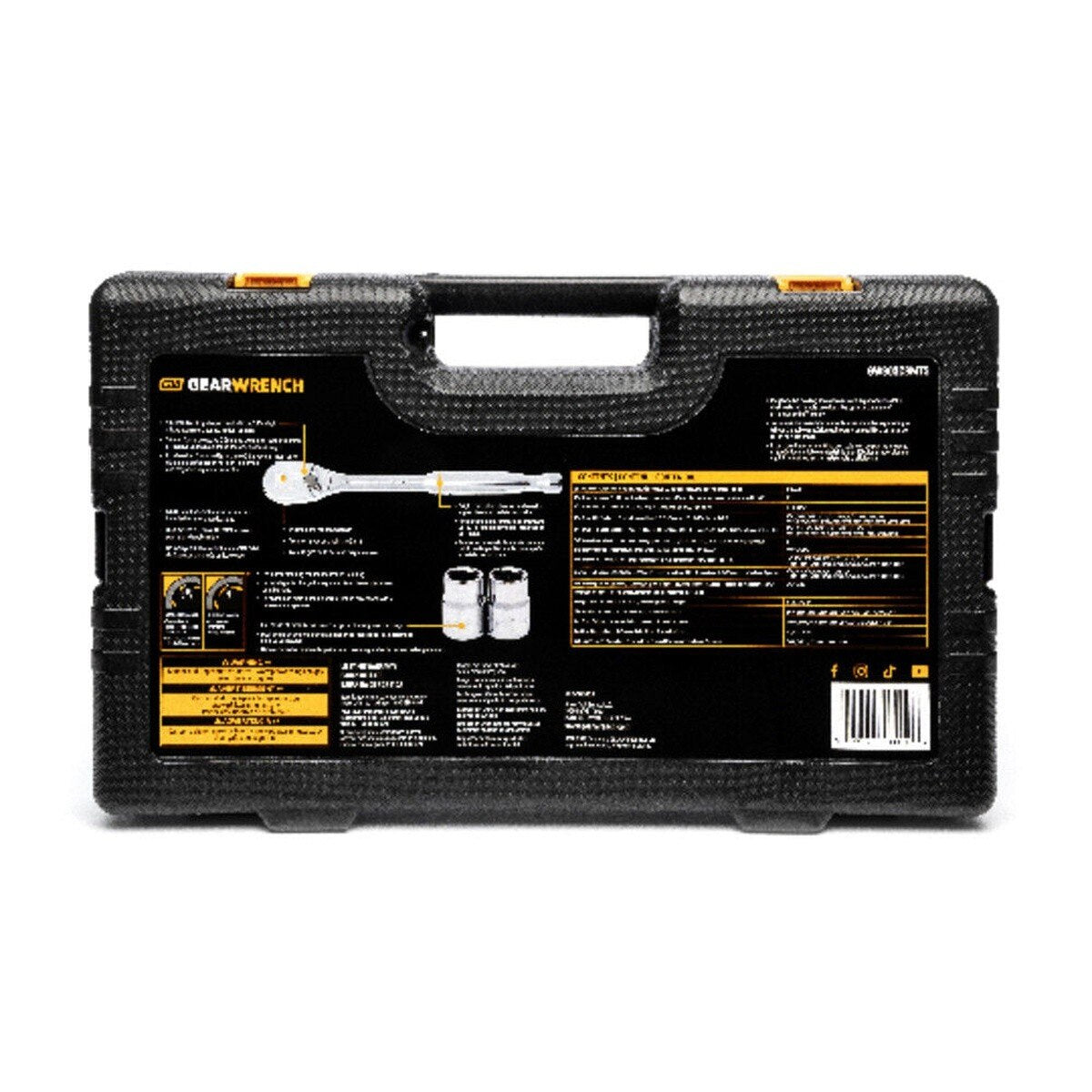 GearWrench GW90SCBMTS 1/4 in. and 3/8 in. Drive 90T SAE/Metric Mechanics Hand Tool Set (121 Piece) - 3