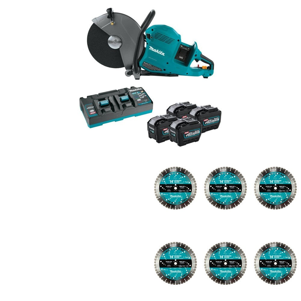 Makita GEC01PL4 Power Cutter W/ FREE E-16748 Diamond Blade, 6 Pack