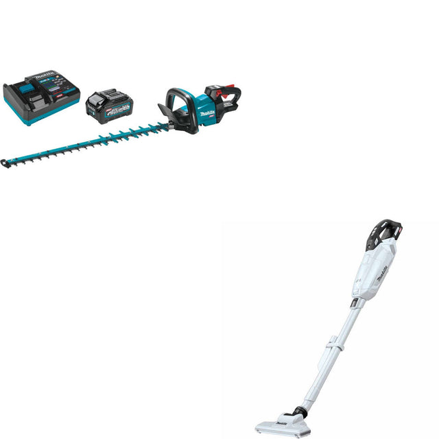 Makita GHU03M1 40V Max XGT Hedge Trimmer Kit W/ FREE GLC02Z 40V Max XGT Vacuum