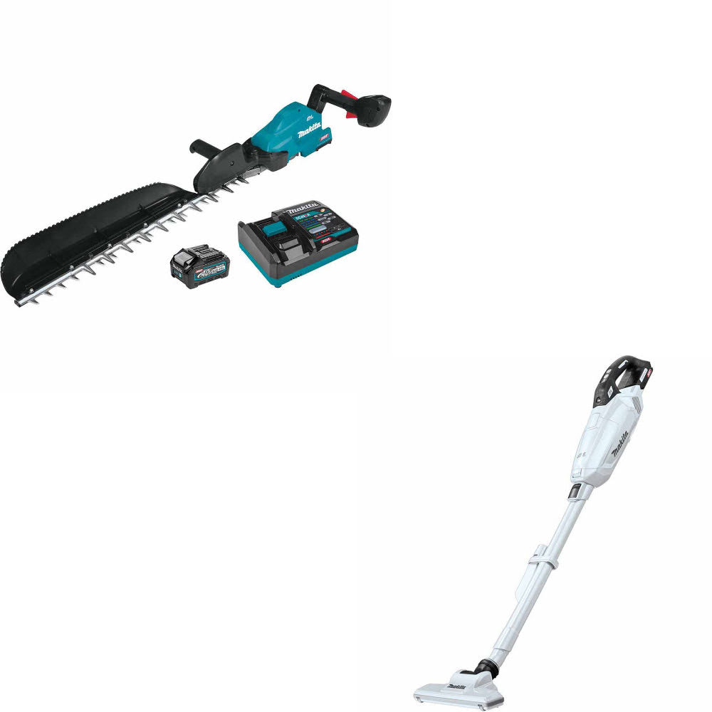 Makita GHU04M1 40V max XGT Hedge Trimmer Kit W/ FREE GLC02Z 40V Max XGT Vacuum