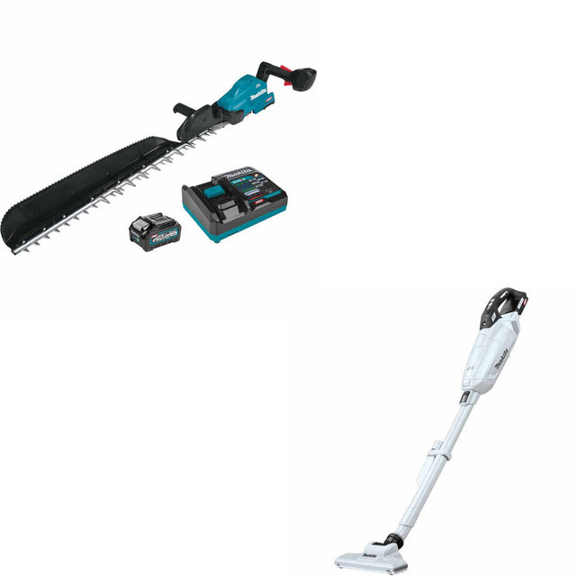 Makita GHU05M1 40V Max XGT Hedge Trimmer Kit  W/ FREE GLC02Z 40V Max XGT Vacuum