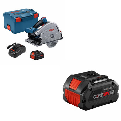 Bosch GKT18V-20GCL14 Track Saw Kit W/ FREE GBA18V80 8.0Ah Battery