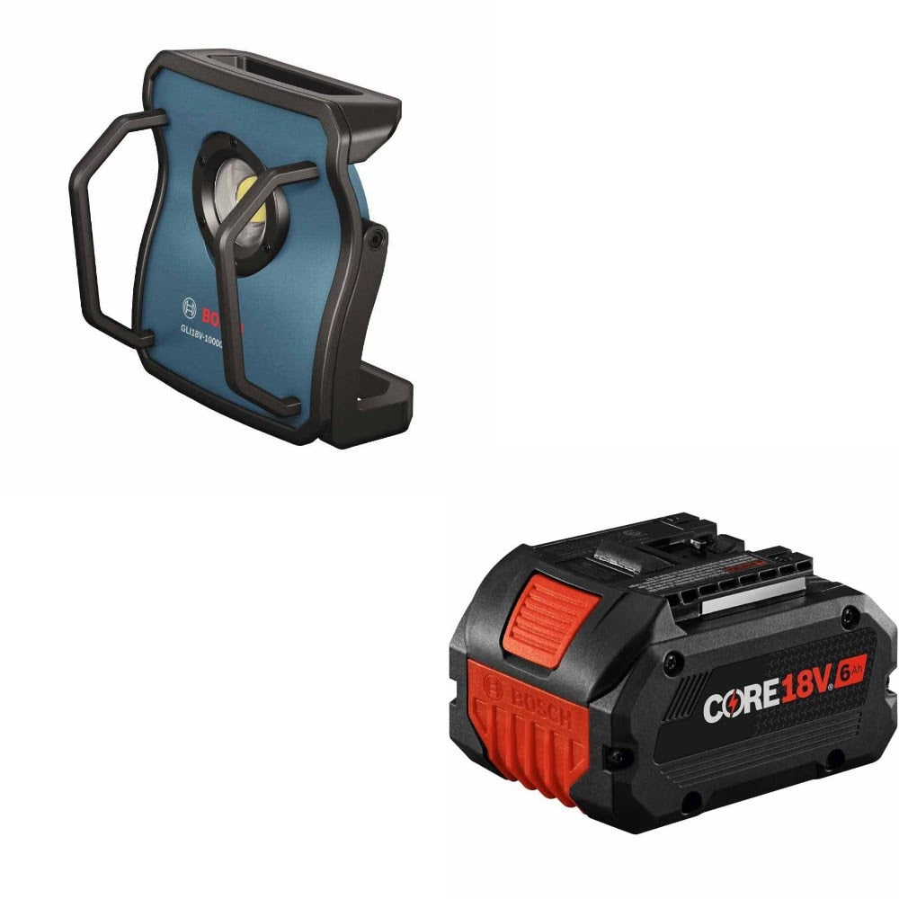 Bosch GLI18V-10000CN Floodlight Kit W/ FREE GBA18V60 Battery