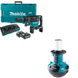 Makita GMH02PM 80V Demolition Hammer Kit W/ FREE ML010G Upright Light