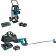 Makita GMH04PLX Breaker Kit W/ FREE Rotary Hammer and FREE Vibrator