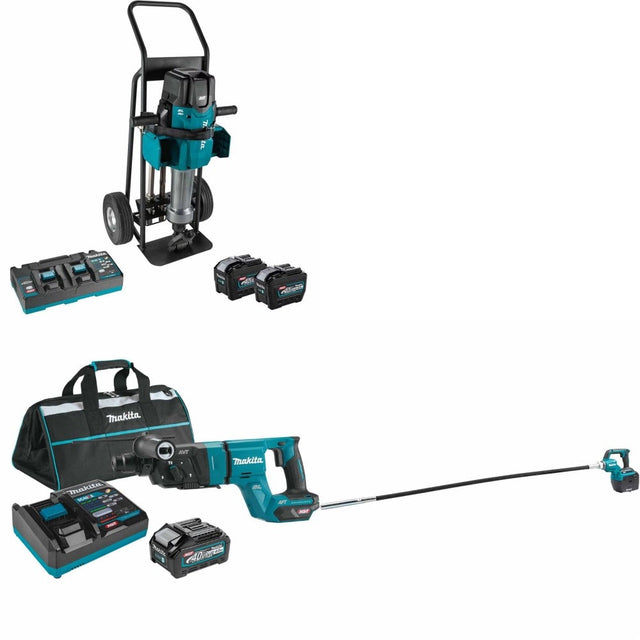 Makita GMH04PLX Breaker Kit W/ FREE Rotary Hammer and FREE Vibrator