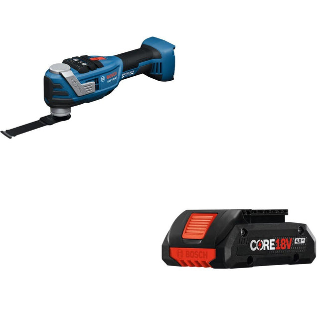 Bosch GOP18V-40N Oscillating Tool Kit W/ FREE GBA18V40 4.0Ah Battery