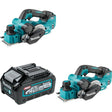 Makita GPK01Z 3-1/4" Planer, 2 Pack Kit W/ FREE BL4040 4.0Ah Battery