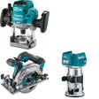 Makita GPR01Z Plunge Router Kit W/ GSH05Z 6-1/2" Circular Saw and FREE GTR01Z