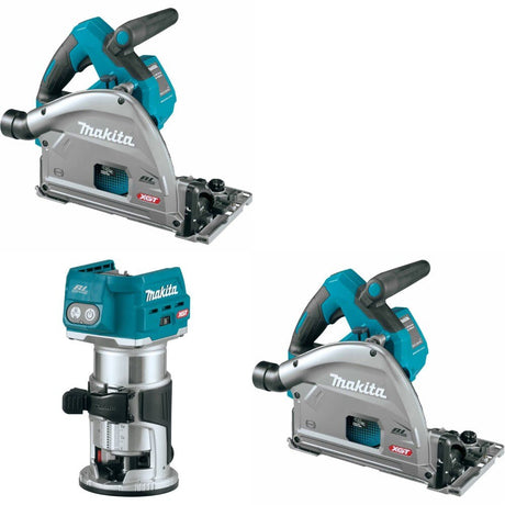 Makita GPS01Z 40V Plunge Saw, 2 Pack Kit W/ FREE GTR01Z Compact Router