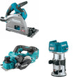 Makita GPS01Z Plunge Saw Kit W/ GPK01Z Planer and FREE GTR01Z Router