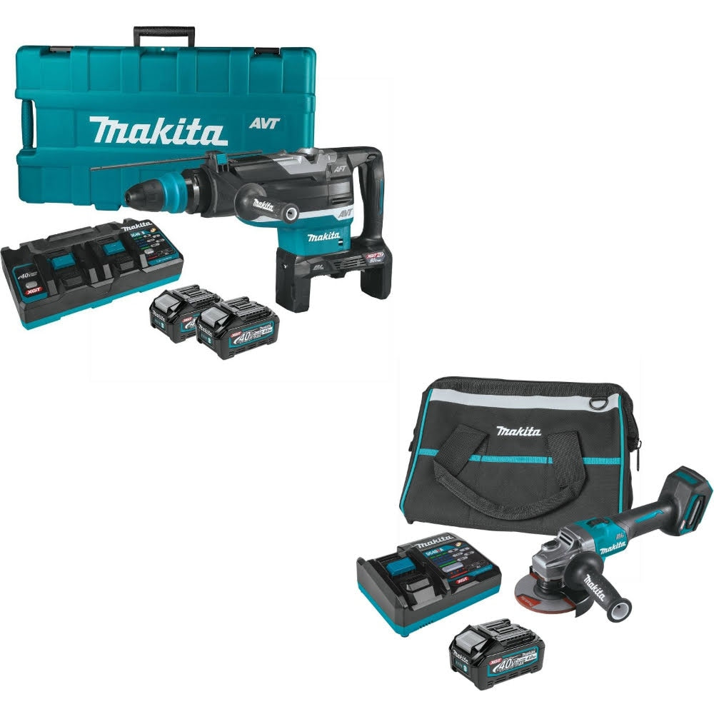 Makita GRH06PM Rotary Hammer Kit W/ FREE GAG01M1 Angle Grinder Kit