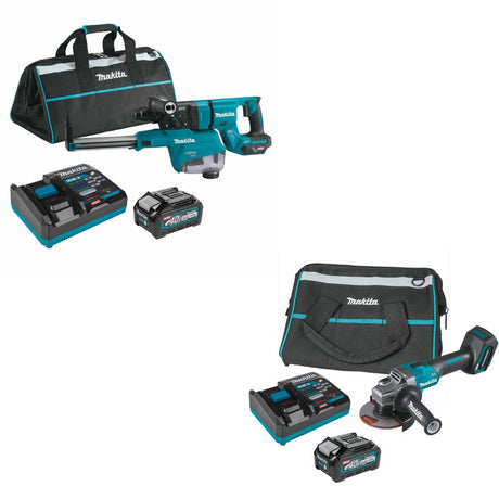 Makita GRH07M1W Rotary Hammer Kit W/ FREE GAG01M1 Angle Grinder