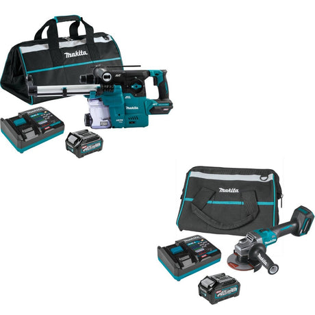 Makita GRH08M1W Rotary Hammer Kit W/ FREE GAG01M1 Angle Grinder