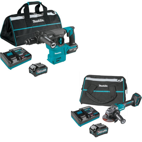 Makita GRH09M1 Rotary Hammer Kit W/ FREE GAG01M1 Angle Grinder