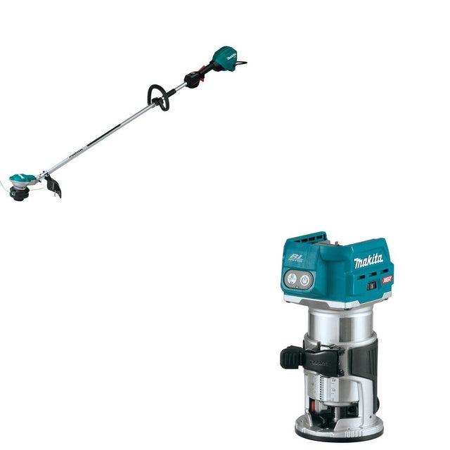 Makita GRU01Z 15" String W/ GTR01Z 40V max XGT Brushless Cordless Compact Router, Tool Only