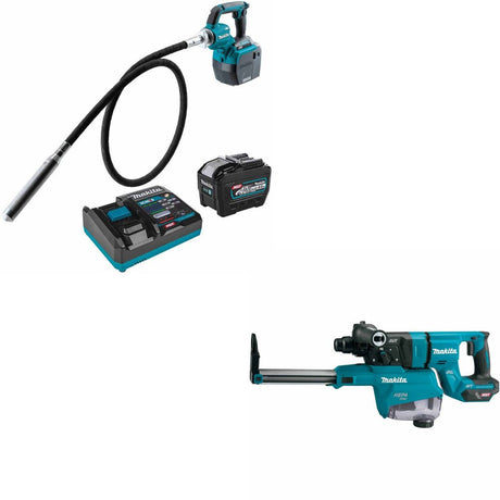 Makita GRV02L1 Concrete Vibrator Kit W/ FREE GRH07ZW Rotary Hammer