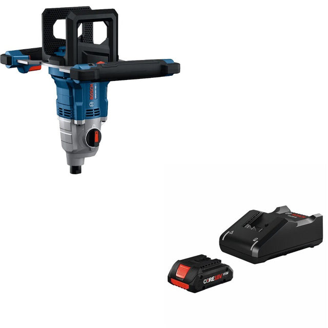 Bosch GRW18V-160N Mud Mixer Kit W/ FREE GXS18V-15N15 18V Starter Kit