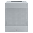 Rubbermaid FGSC22EPLTBK Open Top Square Steel Waste Receptacle with Rigid Plastic Liner