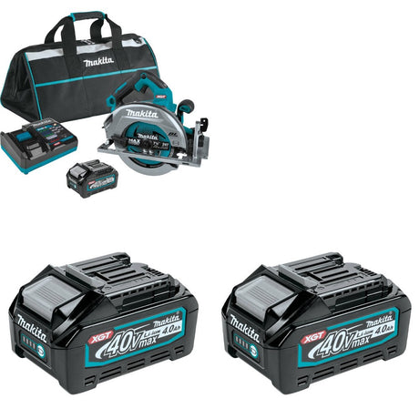 Makita GSH01M1 7-1/4" Circular Saw Kit W/ BL4040 40V 4.0Ah Battery, 2 Pack