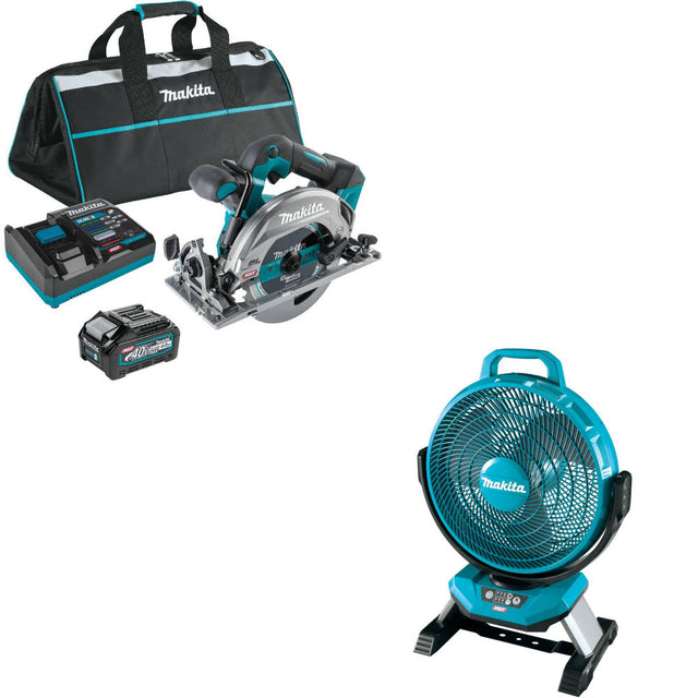 Makita GSH05M1 40V max XGT 6-1/2" Circ Saw Kit W/ FREE CF002GZ 40V Max XGT Fan