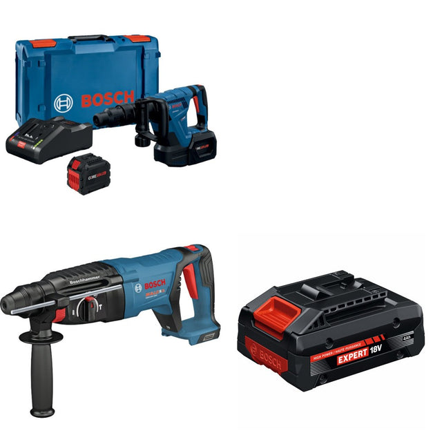 Bosch Demo Hammer Kit W/ FREE Rotary Hammer and FREE 4Ah Battery